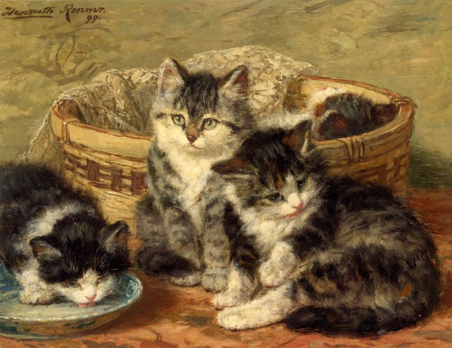 Henriëtte Ronner-Knip i jej koty